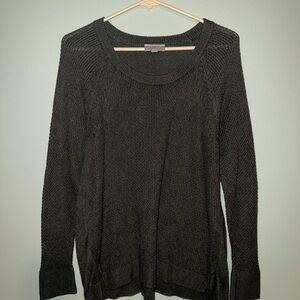 LOFT Dark Gray Crew Neck Sweater